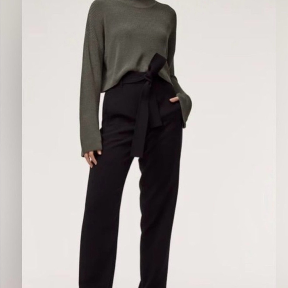 Aritzia Wilfred Jallade Crepe Pants in Black size 00
